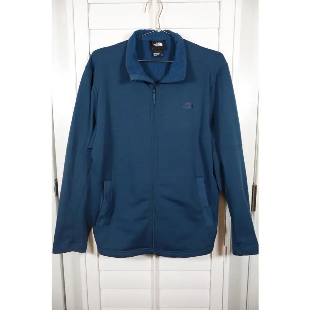 The North Face Treadway Hybrid with Futurefleece Full Zip Jacket Monterey Blue